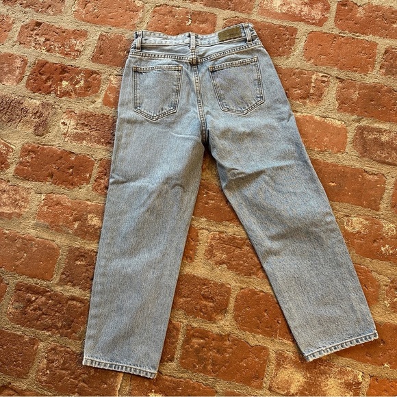 Carmar Blue Straight Leg Distressed Ripped Shredded size 25 Jeans denim - Picture 5 of 13